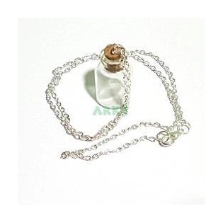 Colgante Botellita Transparente Alta