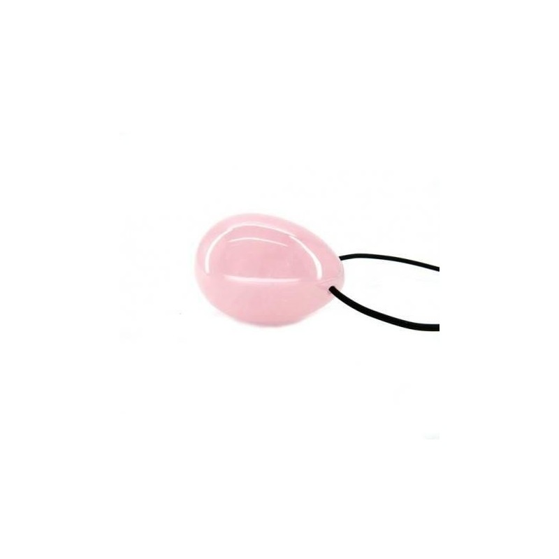 Egg Jade / quarzo / quarzo rosa con foro