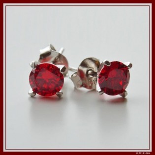 Earrings Red Diamond