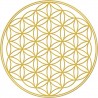 Sticker Flower of Life Gold 5 units
