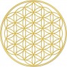 Pegatina Flor de la Vida Oro 8 unidades