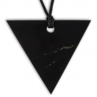 Shungit Triangular Pingente