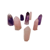 Puntas Cuarzo Rosa/Amatista/Fluorita