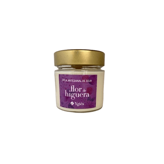 Vela Artesanal de Soja - Flor de Higuera