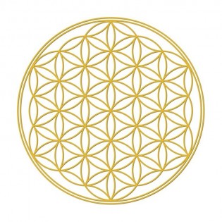 Pegatina Metal Flor de la Vida